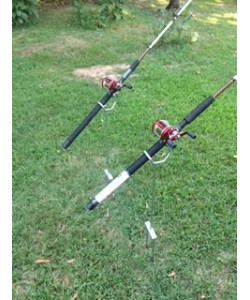 2 Pack Fishing Rod Holder For Bank Fishing Ground Support Stand